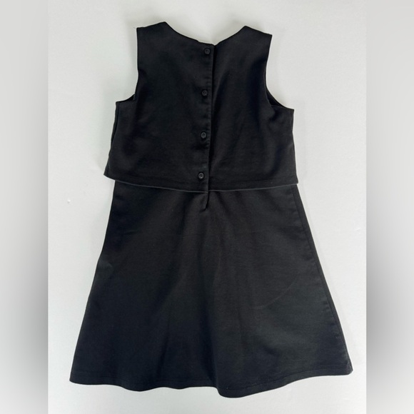 Janie & Jack Black Girls Mini Dress Size 6 - Picture 3 of 3